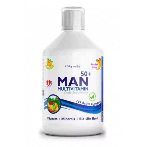 Swedish nutra man 50+ folyékony multivitamin 50 feletti férfiaknak 500ml